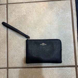 Coach Midnight Black Wristlet